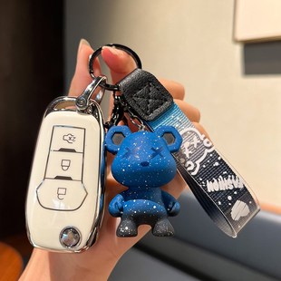 福特福睿斯钥匙套蒙迪欧1.5T撼路者翼搏Ranger汽车锁匙包扣壳男女