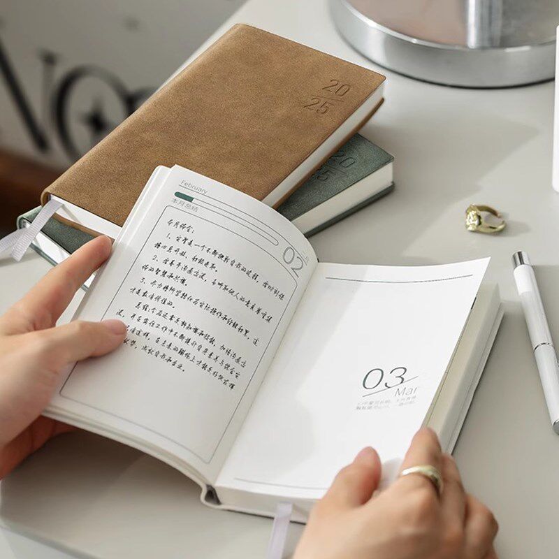 羊巴皮a6小本2025年日程本周计划本新款随身便携高颜值定制可印lo