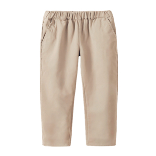 胖儿童卡其色长裤子宽松藏青米色加绒厚加肥加大男童女童校服校裤