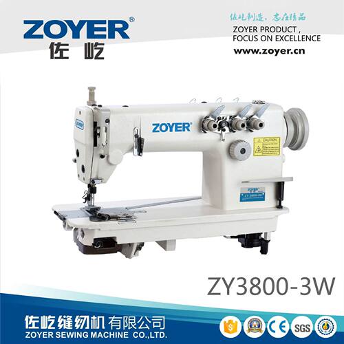 厂家出品ZY3800-3W佐屹自动供油三针链式高速平缝机 平车缝纫机