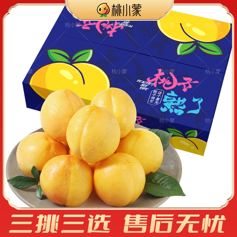 桃小蒙黄金油桃新鲜水果当季桃子脆甜多汁