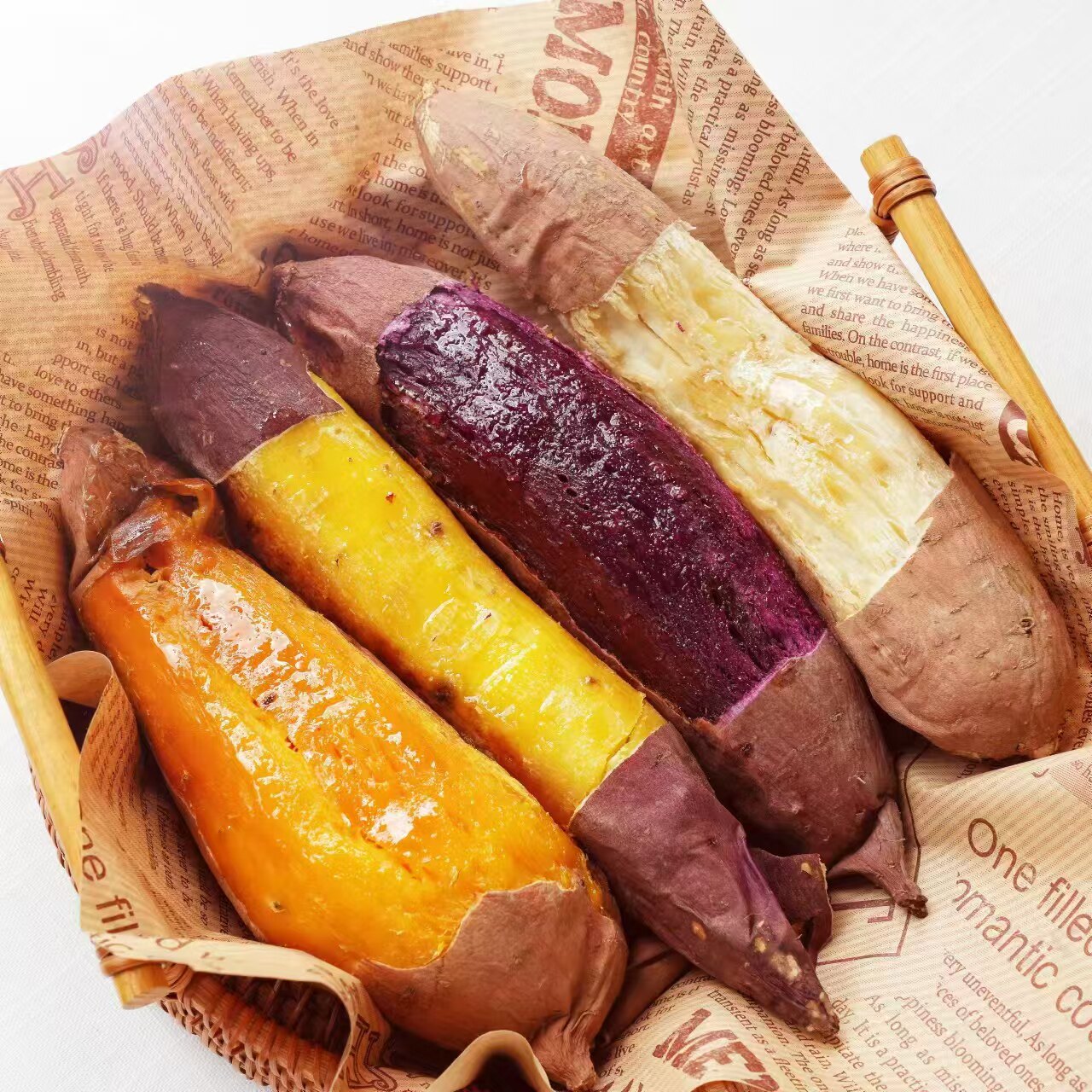 [4拼组合]桃小蒙家的四大薯王黄金榴莲蜜薯泰紫薯哈密薯烟薯25号