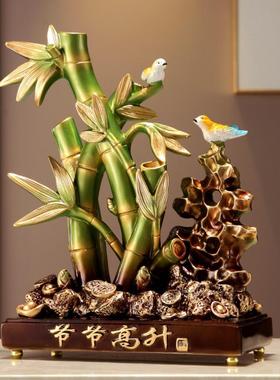 速发招财老子财富节节高升摆件物领导竹师乔迁新居礼送客厅玄关装