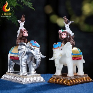 速发大藏禅饰吉摆四瑞祥件藏四密宗佛前供奉和睦四瑞吉祥居家传兽