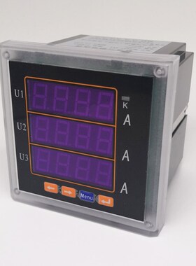 速发数显三相电1表PA141-X4L码管CD流4I-X4尺寸6数2交流电流仪表