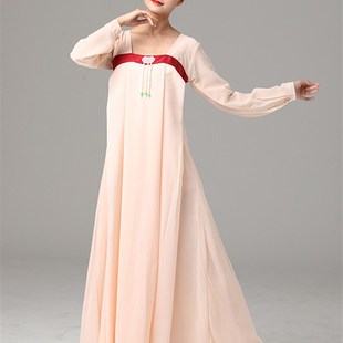 速发丽人行成人古典童演出服飘逸中国风民族舞蹈表演服装儿舞汉服