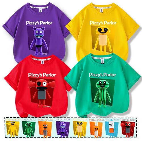 新款Pizzy's Parlor苏西的餐厅游戏儿童短袖t恤衣服半袖上衣服潮