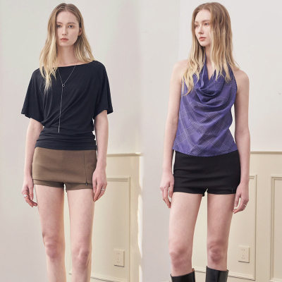 弹力假两件短裤裙2026初夏新款