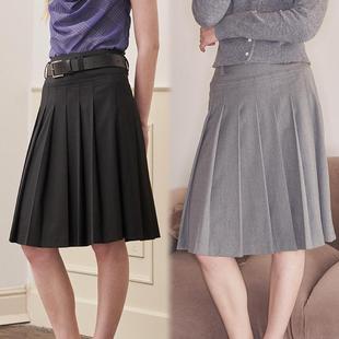 ANTIFORM背构 a字半身裙女百褶裙简约百搭通勤显瘦2025初秋新款