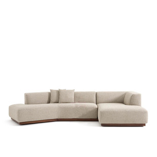 北欧现代转角意式极简小户型别墅区网红售楼部酒店公寓公司沙发