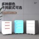 活动柜钢制办公室桌下铁皮储物文件柜家用床头移动带锁抽屉小矮柜