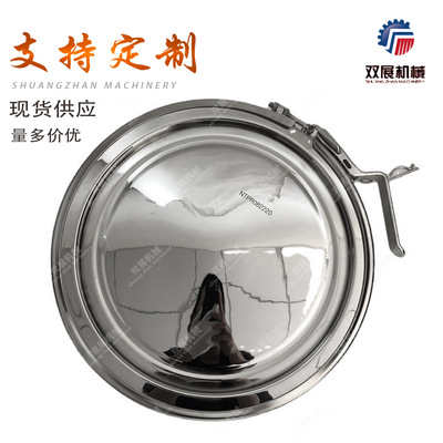 卫生级不锈钢304 316L卡箍人孔 常压快开粉体人孔盖 内外镜面抛光