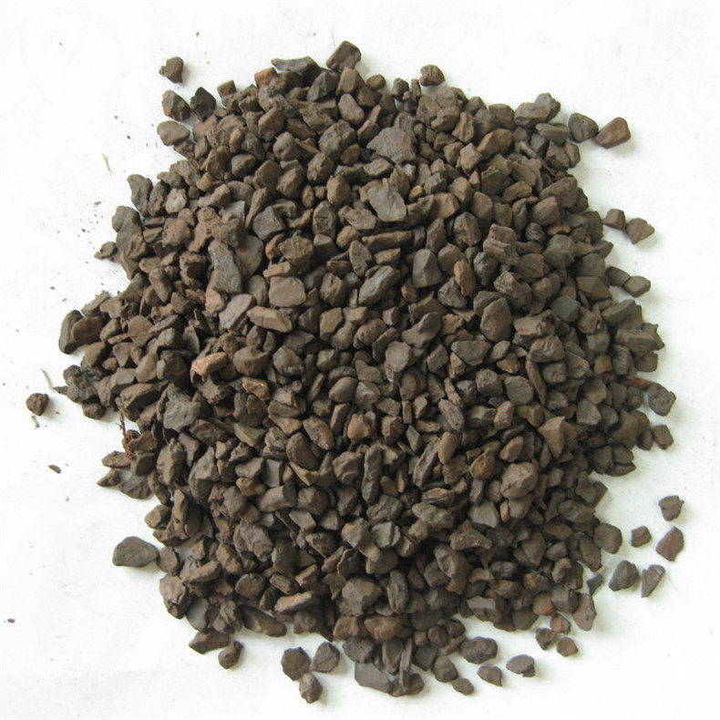 豫嵩锰砂滤料解析水中铁锰离子消除水黄用含量30-40%锰砂滤料