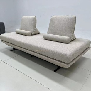 床尾榻打坐沙发布艺榻榻米靠背活动意式网红家具酒店大堂休闲座椅