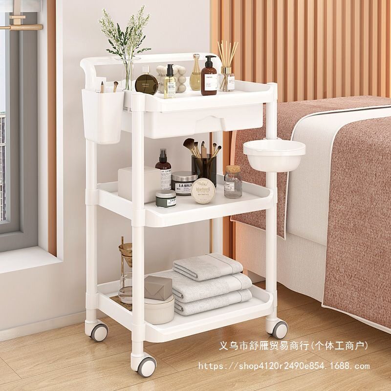 美容车美容院专用小推车仪器工具车美睫美甲收纳置物架纹绣手推车