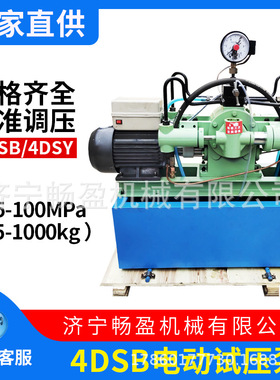 四缸高压管道测压泵 压力自控打压测试机 4DSB/4DSY电动试压泵