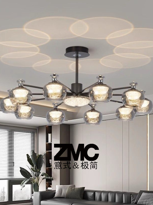 ZMC意式极简2025新款客厅吊灯法式轻奢餐厅灯美式复古卧室灯