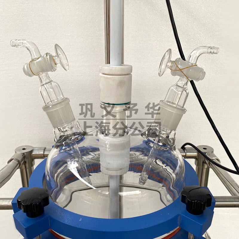 桶形玻璃分液0器FY-10LFY2030L5LL100璃L玻反应器可定做