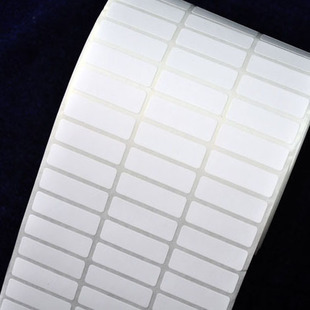 铜版纸不干胶标签贴纸 25*6*2万张 35*6*1万张白标条码纸打印标纸