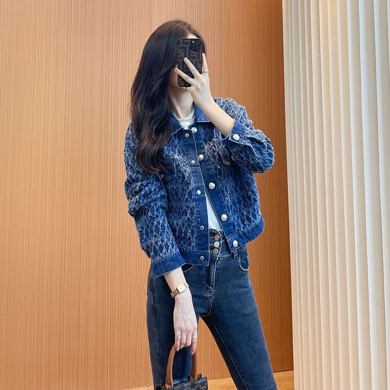 今年流行牛仔小香风外套女春秋款短款秋年新款女装时尚短外套