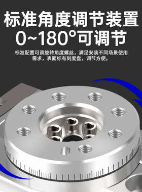 MSQB10A旋转气缸20A摆动90度HRQ气动180度R回转摆台30A50A70A100A