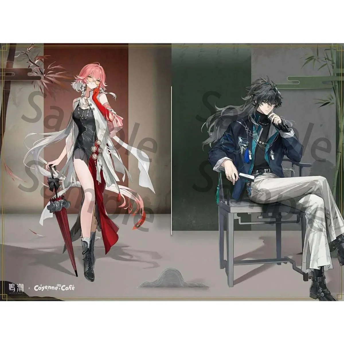 鸣潮Cayennecafe联动周边长离仇远角色亚克力立牌送朋友礼物收藏