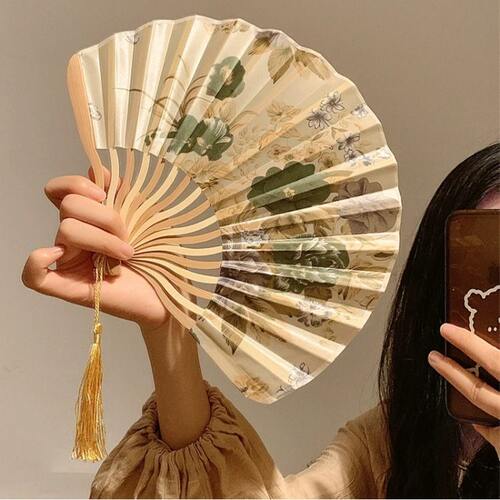 新中式水墨画折叠扇子