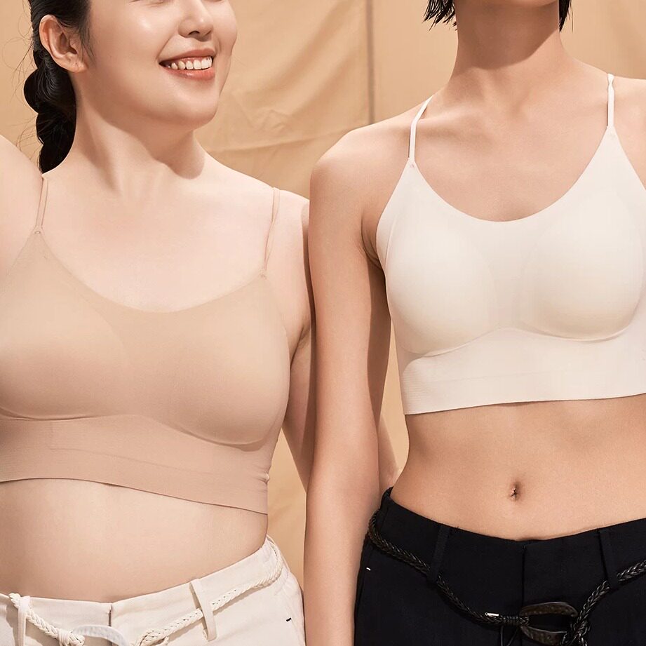 【轻轻杯】谷纳无痕背心内衣收副乳无钢圈细肩带内搭运动隐形文胸