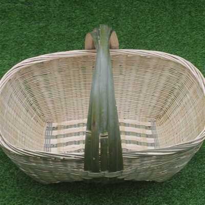 竹子编织竹制品大全竹箩筐竹编老式手工艺品手提大号摘菜篮鸡蛋篮
