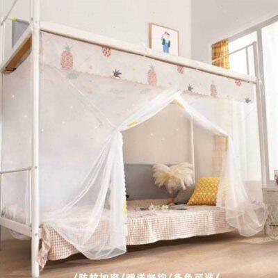 防尘顶蚊帐学生宿舍上下床女寝室上下铺加密加厚1.8m1.5米1.0r