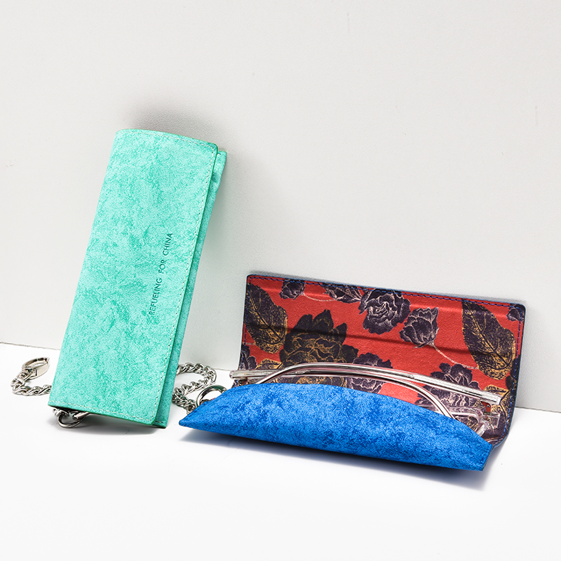 眼镜袋女抗压便携收纳皮质袋简约随身防压保护套太阳眼睛墨镜袋子