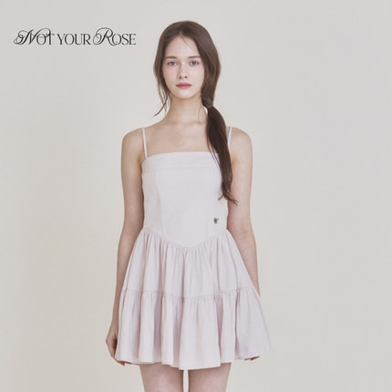 Notyourrose2025新款纯欲芭蕾风抹胸吊带连衣裙miu里miu气短裙夏