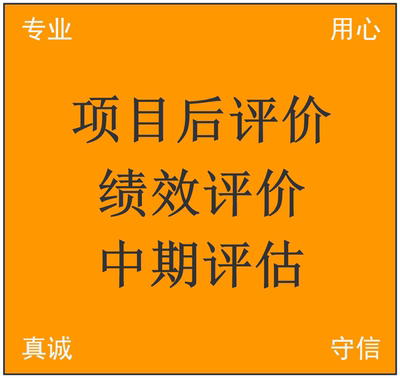 投资项目后评价报告编制 绩效评价 事前事中事后 中期评估 可研