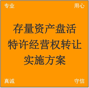 地方存量资产盘活特许经营权转让 TOT 项目实施方案 可行性论证