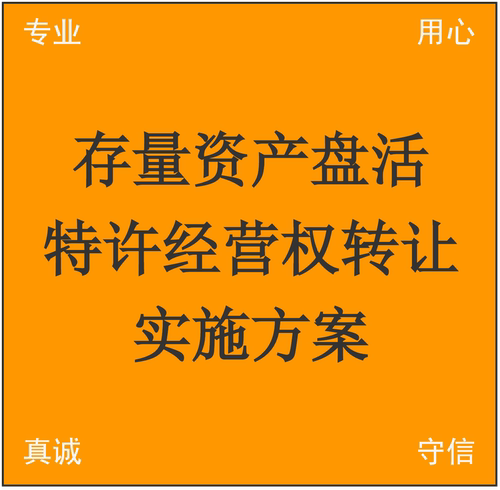 地方存量资产盘活特许经营权转让 TOT 项目实施方案 可行性论证