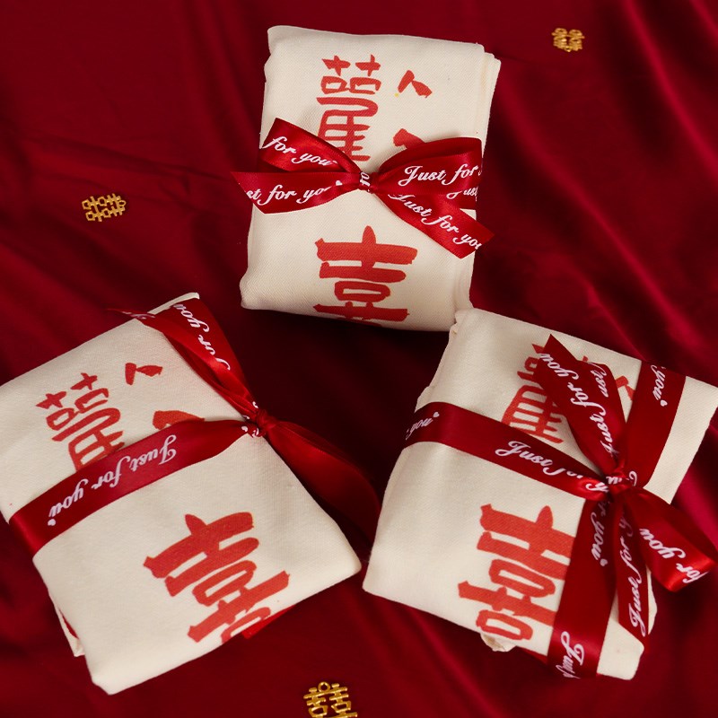 现货速发结婚帆布手提袋伴娘婚礼物回礼品伴手礼袋创意 风包装盒