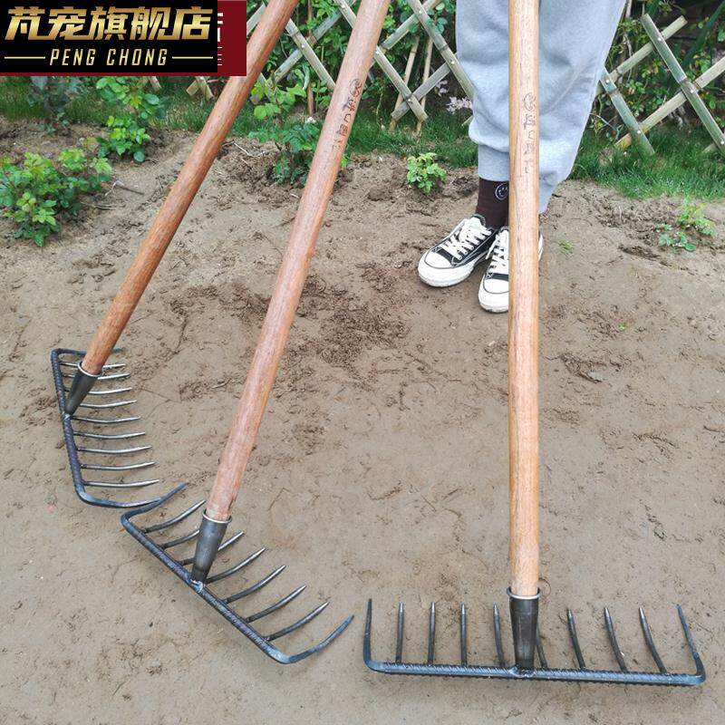 速发铁耙农用工具十二三四五齿耙钢耙子抓钩钉耙松土翻土耙泥耙园
