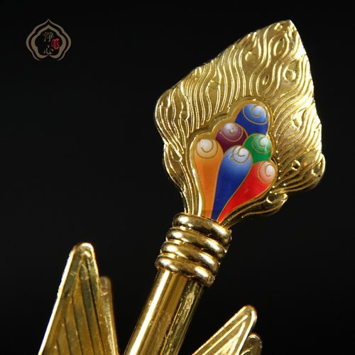 速发箭传用品摩尼宝财神幡招福箭密佛法器召财藏供奉宗前桌面摆件