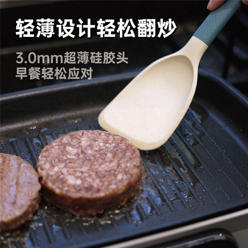 速发硅胶铲级小号煎铲迷你炒菜锅铲不粘锅耐高温早餐辅食铲子