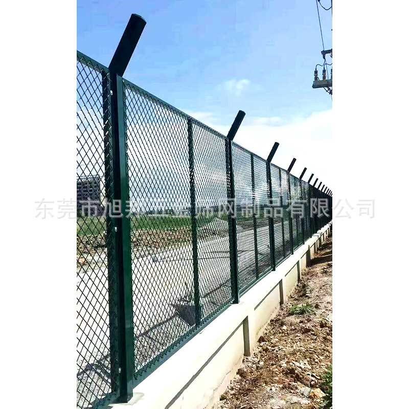 速发公路桥梁防抛网铁路河道防眩防护网浸塑菱铁丝网护栏