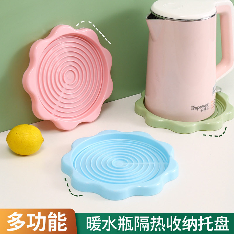 速发漏水壶暖防暖水托盘家用垫瓶垫防污垢保温热水瓶杯垫隔热垫个
