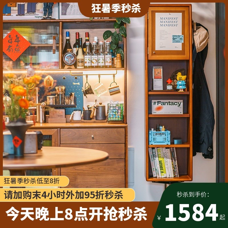 速发实木可旋转镜复全身镜收纳杂志柜子古隐藏式穿衣镜家用落地镜
