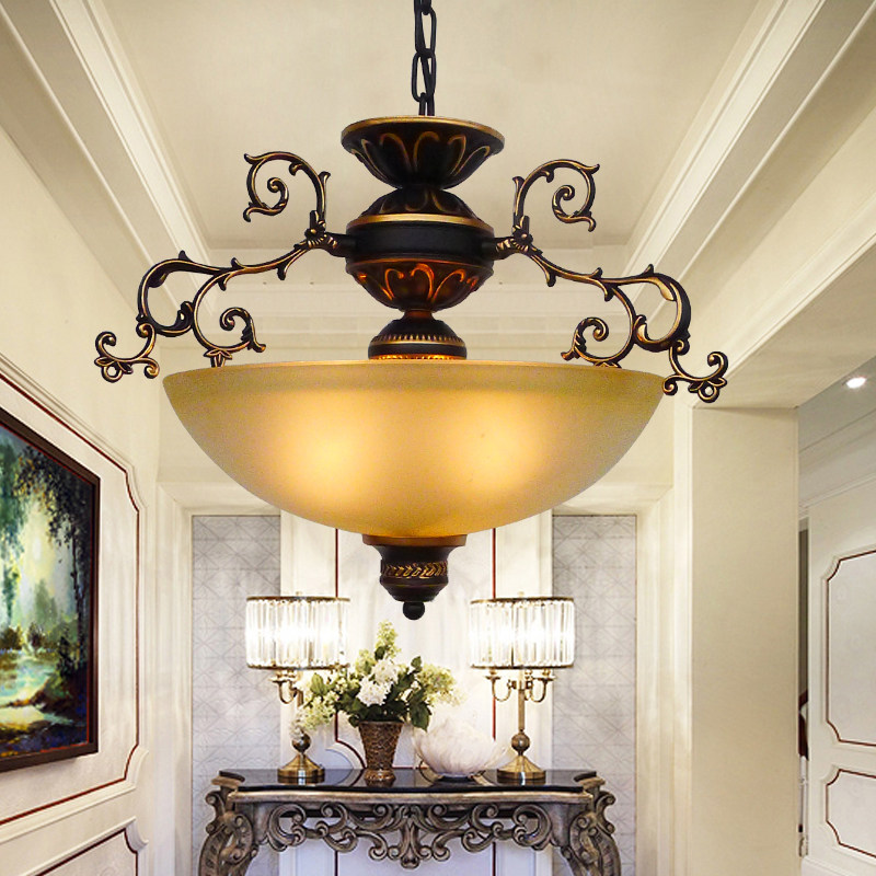 美式复古a单头吊灯阳台书房卧室厨房玄光灯具复古艺术奢华小吊灯