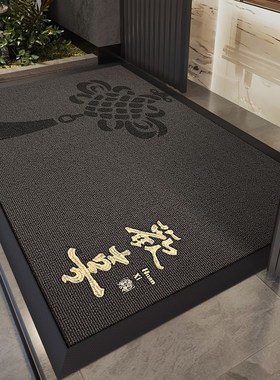 灰色入户门地垫玄关大门口进门脚垫门外防滑除尘耐脏X耐磨门外地