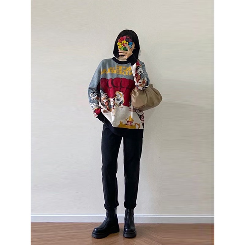 大码牛仔裤女胖妹妹高腰r直筒显瘦九分裤微胖女生穿搭梨形身材裤