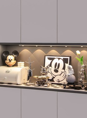 入户玄关装饰摆件进门口鞋柜钥匙收纳H家居客厅电视柜高档软装饰