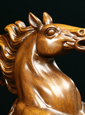 马到成功招财马摆件工艺品客厅办公室G酒柜生肖马装饰公司开业礼