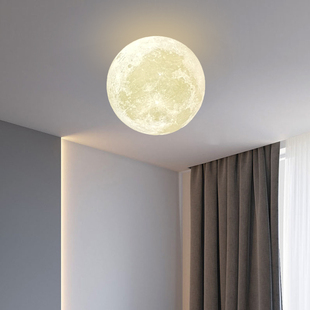 月球星球吸顶灯走廊过道阳台卧室儿童房玄关创意个性W艺术星空壁