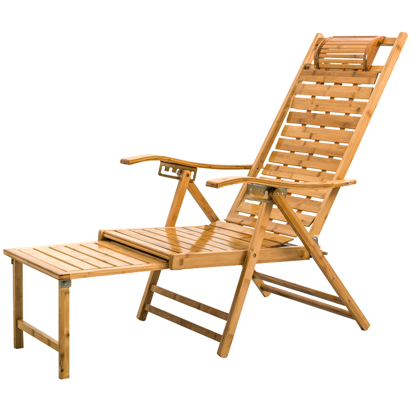 躺椅折叠家用竹椅k靠背午休睡椅夏天凉椅老人躺椅户外阳台逍遥椅