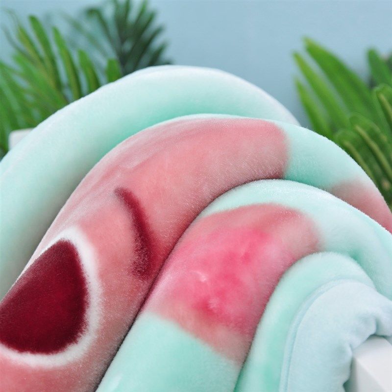 婴儿毛毯新生盖毯儿童双层u加厚被子秋冬季宝宝云毯幼儿园午睡被